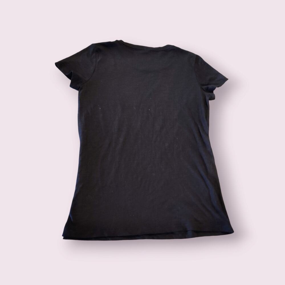 Michael Kors Logo Aviator Glasses T-Shirt Women's Medium Fitted Black Gold‎ - Picture 2 of 5